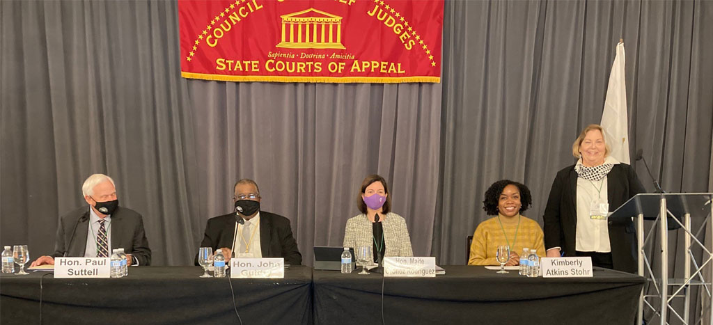 Jueza Presidenta participa en panel del Council of Chief Judges of the State Courts of Appeal sobre la equidad racial en el sistema de justicia